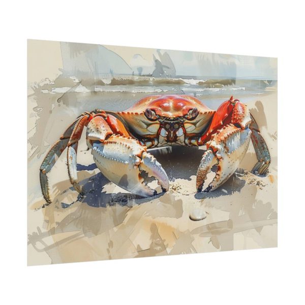 Crab Watercolor Art Poster
