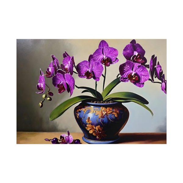 101875-715.jpg Purple Orchid Still Life Poster