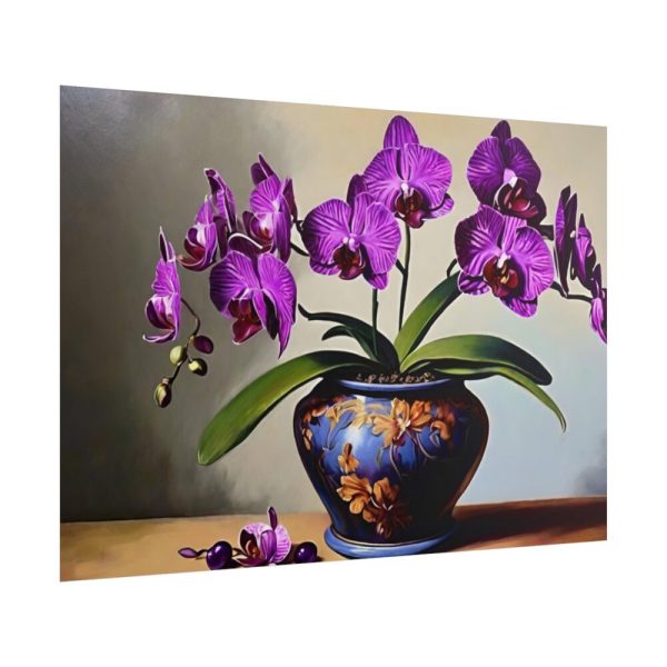 101875-717.jpg Purple Orchid Still Life Poster
