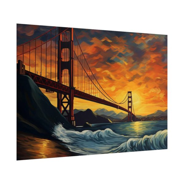 101875-72.jpg Golden Gate Bridge Painting Poster