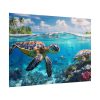 101875-727.jpg Sea Turtle Swimming In The Ocean Poster