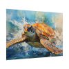 Sea Turtle Watercolor Poster