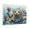 Seal Family Art Poster