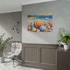 Seashells On Sandy Beach Poster