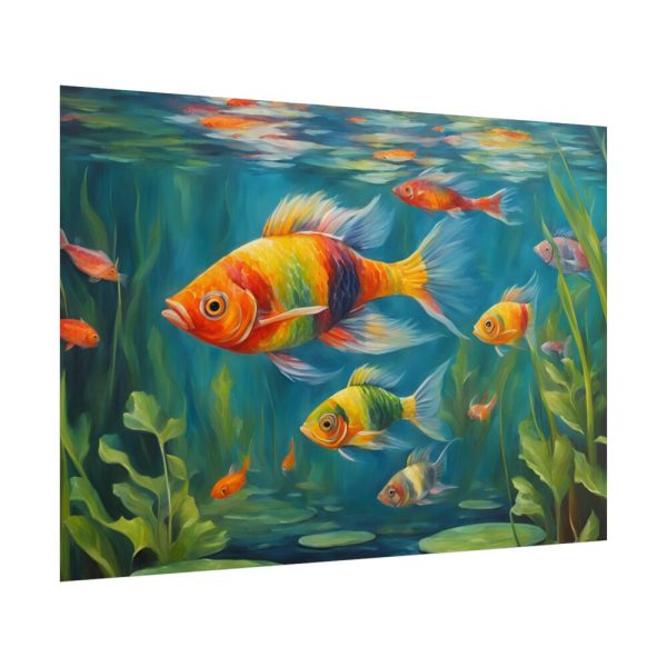 Vibrant Fish In The River Poster