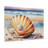Shells Pearls Beach Art Poster