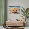 Shells Pearls Beach Art Poster