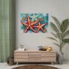 Christmas Nautical Starfish Poster