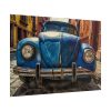 101875-82.jpg Front of a Rusty, Vintage, Blue Volkswagen Beetle Poster