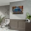 101875-84.jpg Front of a Rusty, Vintage, Blue Volkswagen Beetle Poster