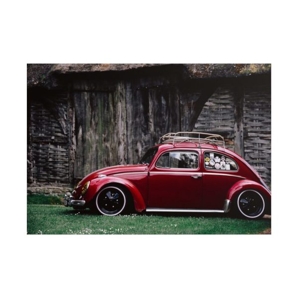 101875-85.jpg Red Old Beetle Car Poster