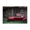101875-86.jpg Red Old Beetle Car Poster