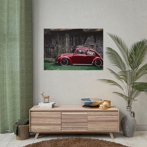 101875-88.jpg Red Old Beetle Car Poster
