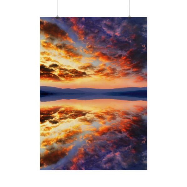 101894-11.jpg Water Reflection Sunset Poster