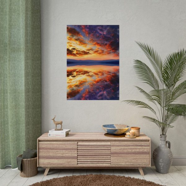 101894-13.jpg Water Reflection Sunset Poster