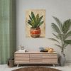 101894-133.jpg Snake Plant In Pot Art Poster