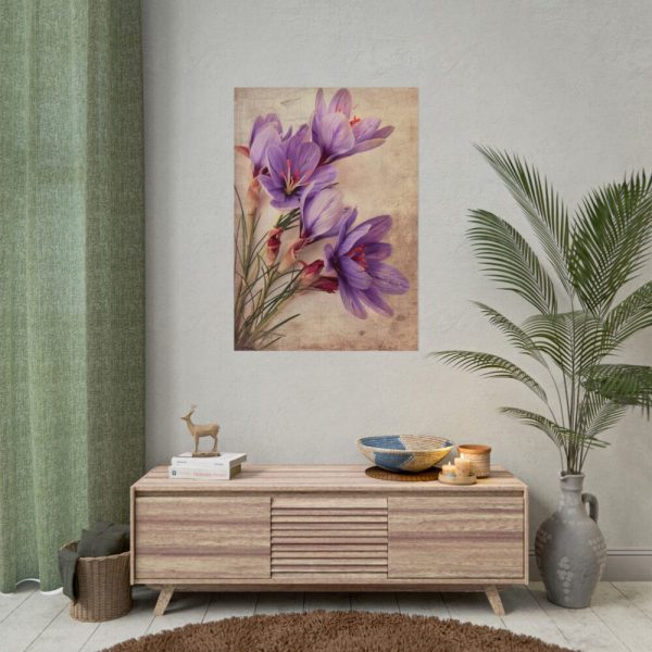 101894-188.jpg Saffron Flower Grunge Poster
