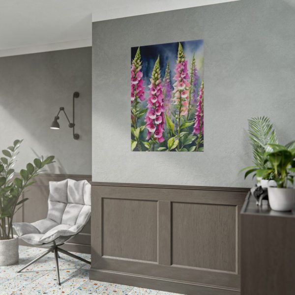 101894-209.jpg Foxglove Wildflowers Poster