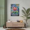 Tulip Flower and Mouse at Night Poster