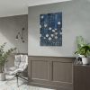 Blue Jean Embroidered Daises Poster
