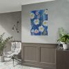Blue Jean Embroidered Daises Poster