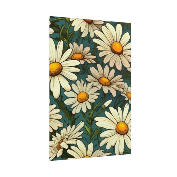 101894-227.jpg Seamless Daisy Flower Pattern Poster