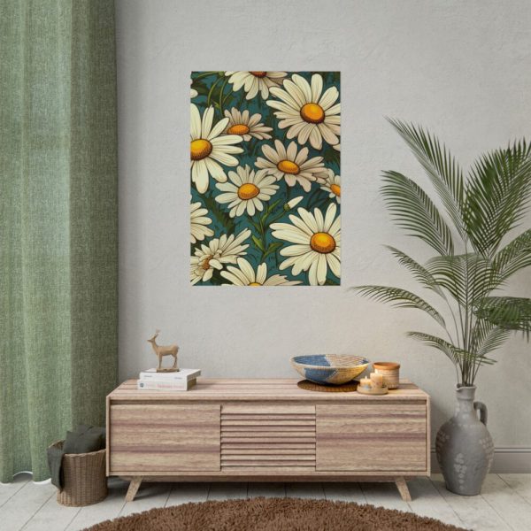101894-228.jpg Seamless Daisy Flower Pattern Poster