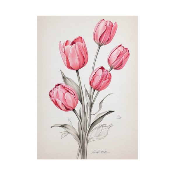 101894-255.jpg Sketch Art Tulips II Poster