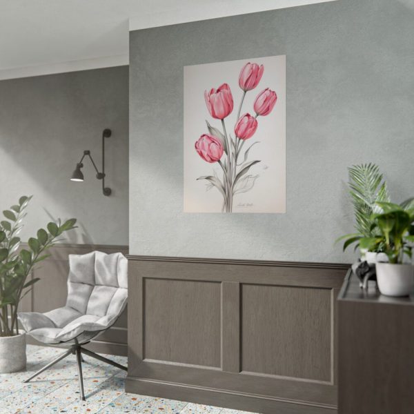 101894-259.jpg Sketch Art Tulips II Poster
