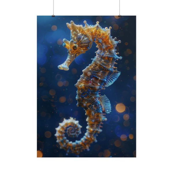 Seahorses in Ocean Water Poster