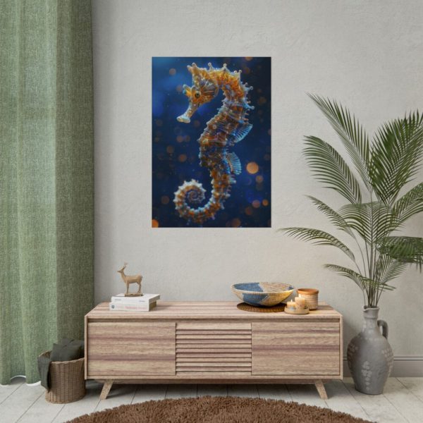 Seahorses in Ocean Water Poster