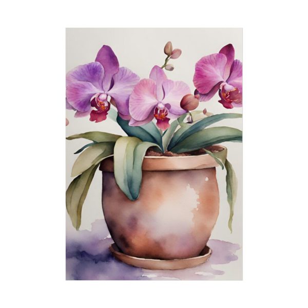 101894-270.jpg Orchid Flowers In Pot Poster