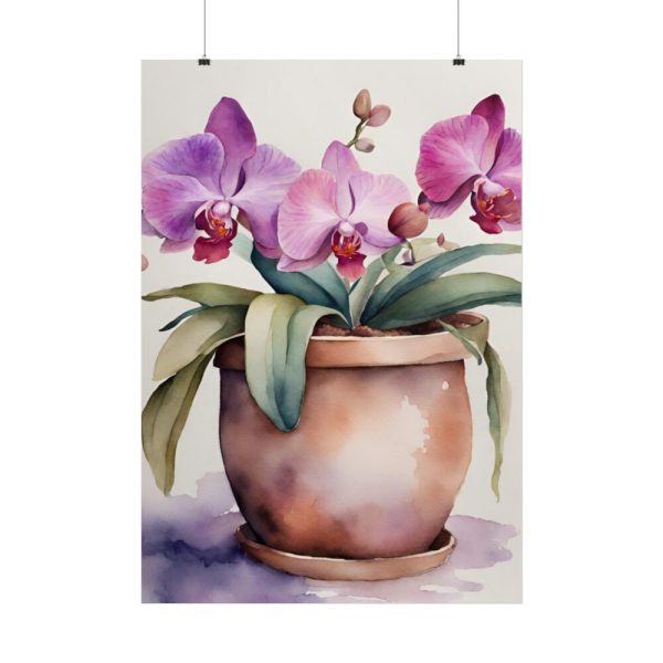 101894-271.jpg Orchid Flowers In Pot Poster