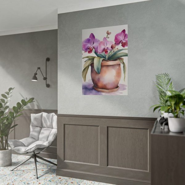 101894-274.jpg Orchid Flowers In Pot Poster
