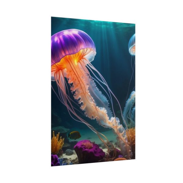 Swimming Jellyfish Poster