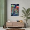 Christmas Jellyfish Nautical Poster