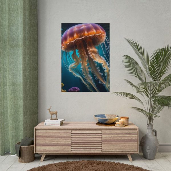 Jellyfish In An Aquarium Poster