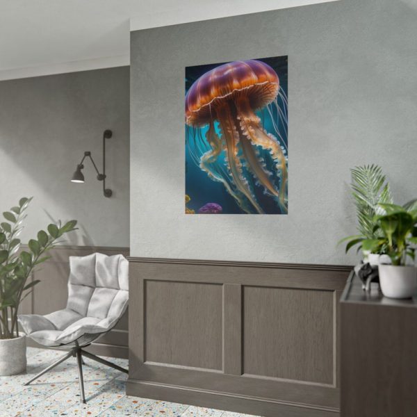 Jellyfish In An Aquarium Poster
