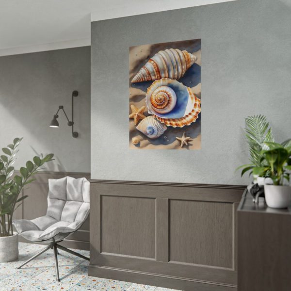 Starfish Sand Beach Art Poster