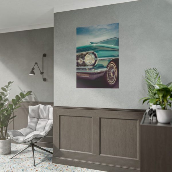 Close Up of a Vintage Car Poster