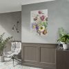 101894-79.jpg Bouquet of Flowers With a Butterfly Poster