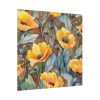 102212-28.jpg Saffron Flower Grunge Standard Canvas