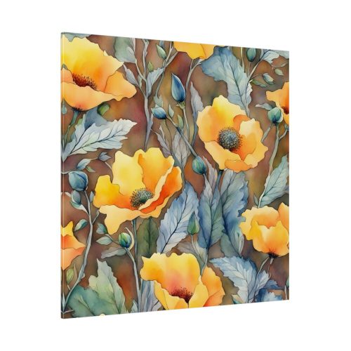 Saffron Flower Grunge Standard Canvas