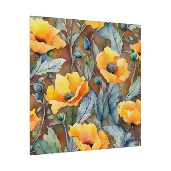 102212-28.jpg Saffron Flower Grunge Standard Canvas