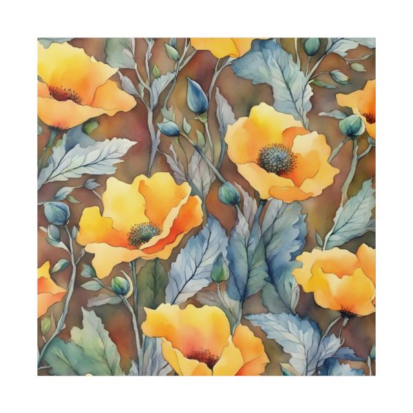 102212-29.jpg Saffron Flower Grunge Standard Canvas