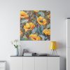 102212-31.jpg Saffron Flower Grunge Standard Canvas