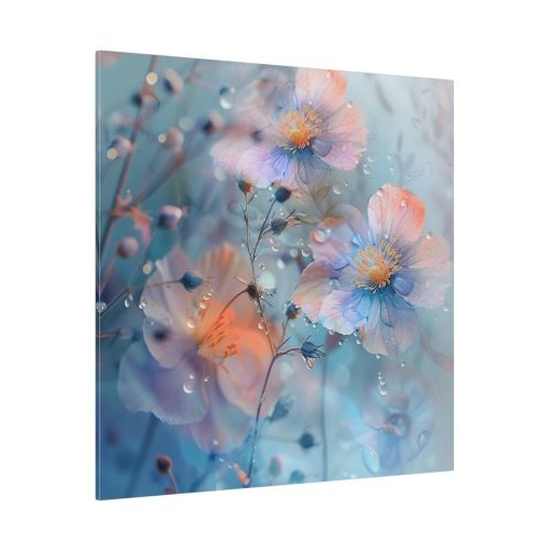 Blue Watercolor Flowers Standard Canvas