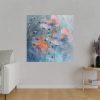 Blue Watercolor Flowers Standard Canvas