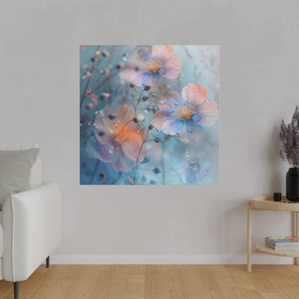 Blue Watercolor Flowers Standard Canvas