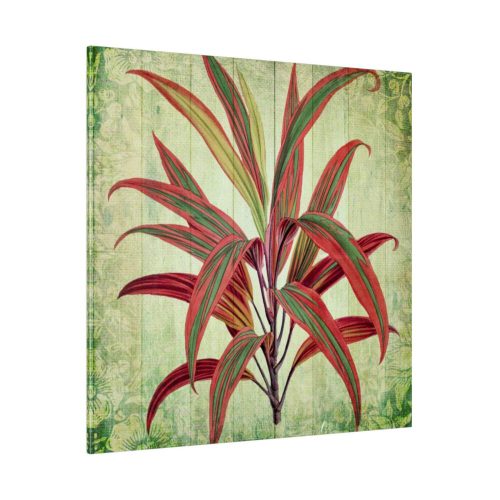102212-4.jpg Vintage Palm Tree Plant Flower Standard Canvas